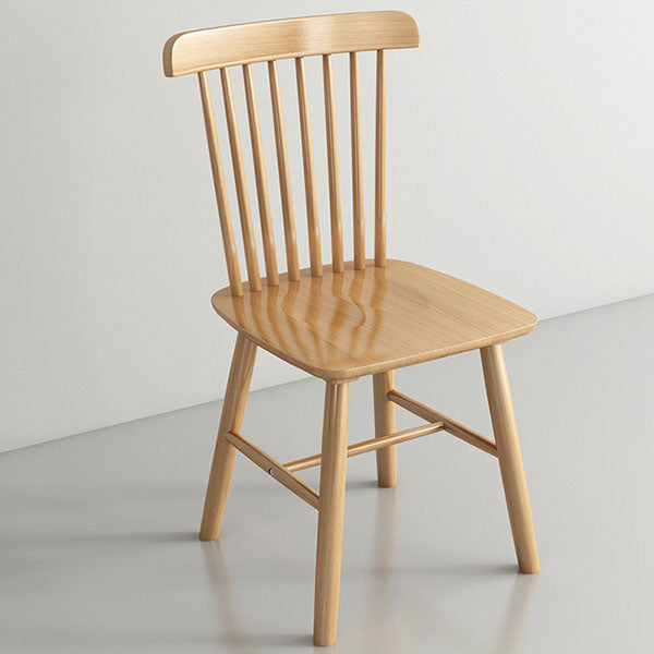 Wood Industrial Kitchen Dining Room Chair Slat Back Side Chair Clearhalo 'Dining Chairs' 'Dining Tables & Seating' 'dining_chair' 'furn' 'furn_dining_chair' 'Furniture' 'furniture_dining_chair' 'Kitchen & Dining Furniture' 4731883