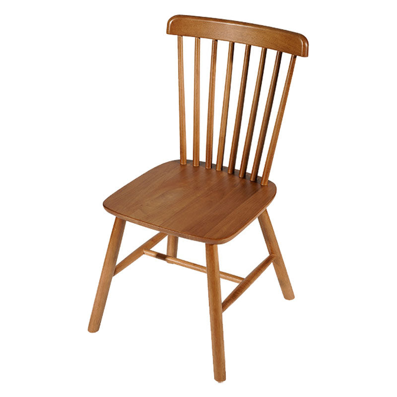 Wood Industrial Kitchen Dining Room Chair Slat Back Side Chair Light Khaki 1 Piece Clearhalo 'Dining Chairs' 'Dining Tables & Seating' 'dining_chair' 'furn' 'furn_dining_chair' 'Furniture' 'furniture_dining_chair' 'Kitchen & Dining Furniture' 4731884