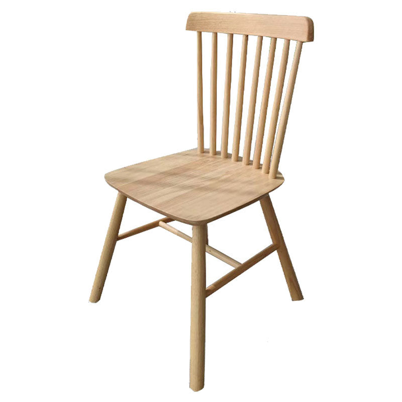 Wood Industrial Kitchen Dining Room Chair Slat Back Side Chair Natural 1 Piece Clearhalo 'Dining Chairs' 'Dining Tables & Seating' 'dining_chair' 'furn' 'furn_dining_chair' 'Furniture' 'furniture_dining_chair' 'Kitchen & Dining Furniture' 4731896