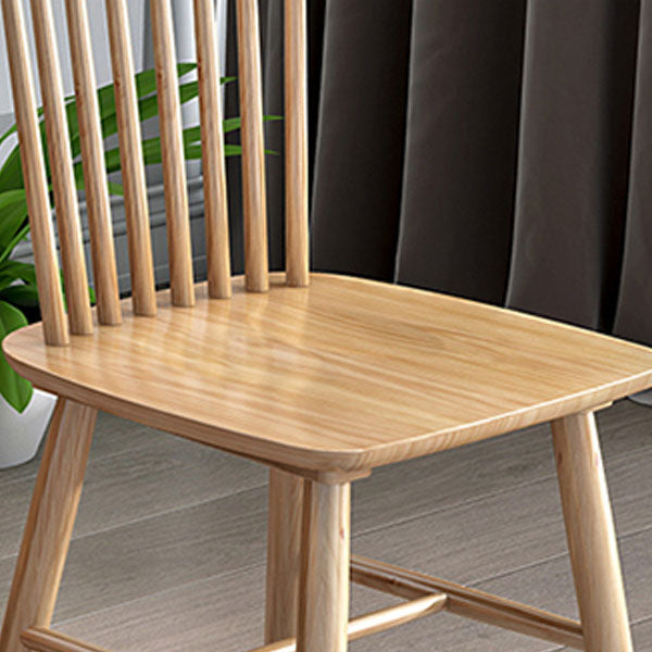 Wood Industrial Kitchen Dining Room Chair Slat Back Side Chair Clearhalo 'Dining Chairs' 'Dining Tables & Seating' 'dining_chair' 'furn' 'furn_dining_chair' 'Furniture' 'furniture_dining_chair' 'Kitchen & Dining Furniture' 4731899