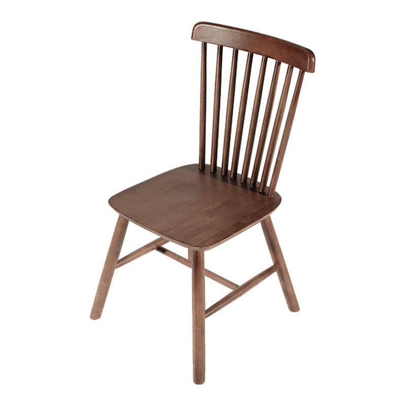 Wood Industrial Kitchen Dining Room Chair Slat Back Side Chair Walnut 1 Piece Clearhalo 'Dining Chairs' 'Dining Tables & Seating' 'dining_chair' 'furn' 'furn_dining_chair' 'Furniture' 'furniture_dining_chair' 'Kitchen & Dining Furniture' 4731901