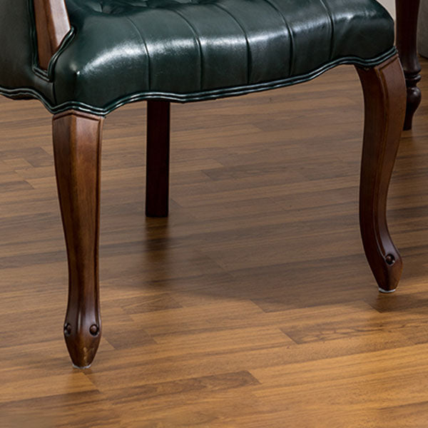 Farmhouse Faux Leather Home Arm Chair Matte Finish Solid Back Dining Chair Clearhalo 'Dining Chairs' 'Dining Tables & Seating' 'dining_chair' 'furn' 'furn_dining_chair' 'Furniture' 'furniture_dining_chair' 'Kitchen & Dining Furniture' 4731920
