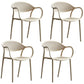 Scandinavian Plastic Kitchen Dining Room Arm Chair Open Back Chair Camel 4 Piece Set Clearhalo 'Dining Chairs' 'Dining Tables & Seating' 'dining_chair' 'furn' 'furn_dining_chair' 'Furniture' 'furniture_dining_chair' 'Kitchen & Dining Furniture' 4731946