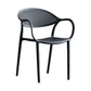 Scandinavian Plastic Kitchen Dining Room Arm Chair Open Back Chair Clearhalo 'Dining Chairs' 'Dining Tables & Seating' 'dining_chair' 'furn' 'furn_dining_chair' 'Furniture' 'furniture_dining_chair' 'Kitchen & Dining Furniture' 4731953