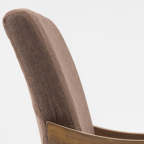 Farmhouse Upholstered Home Arm Chair Solid Back Matte Finish Dining Chair Clearhalo 'Dining Chairs' 'Dining Tables & Seating' 'dining_chair' 'Furniture' 'furniture_dining_chair' 'Kitchen & Dining Furniture' 4732047