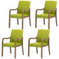 Farmhouse Upholstered Home Arm Chair Solid Back Matte Finish Dining Chair Green Gray Set of 4 Clearhalo 'Dining Chairs' 'Dining Tables & Seating' 'dining_chair' 'Furniture' 'furniture_dining_chair' 'Kitchen & Dining Furniture' 4732064