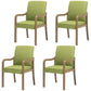 Farmhouse Upholstered Home Arm Chair Solid Back Matte Finish Dining Chair Dark Green Gray Set of 4 Clearhalo 'Dining Chairs' 'Dining Tables & Seating' 'dining_chair' 'Furniture' 'furniture_dining_chair' 'Kitchen & Dining Furniture' 4732068