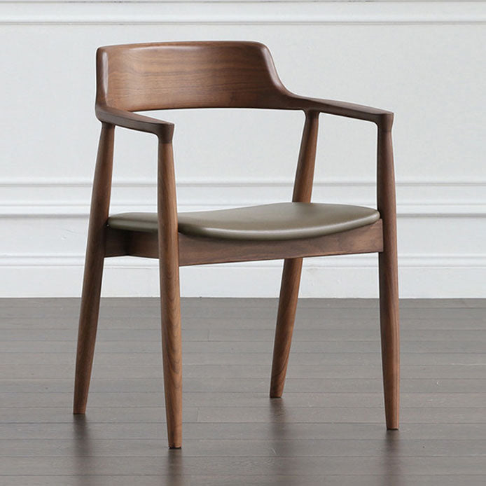 Traditional Style Open Back Chairs Dining Wooden Arm Chairs for Kitchen Clearhalo 'Dining Chairs' 'Dining Tables & Seating' 'dining_chair' 'Furniture' 'furniture_dining_chair' 'Kitchen & Dining Furniture' 4732093