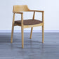 Traditional Style Open Back Chairs Dining Wooden Arm Chairs for Kitchen Coffee-White 1 Piece Clearhalo 'Dining Chairs' 'Dining Tables & Seating' 'dining_chair' 'Furniture' 'furniture_dining_chair' 'Kitchen & Dining Furniture' 4732105