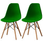 Scandinavian Wood Indoor-Outdoor Side Chair Solid Back Chair Blackish Green Set of 2 Clearhalo 'Dining Chairs' 'Dining Tables & Seating' 'dining_chair' 'Furniture' 'furniture_dining_chair' 'Kitchen & Dining Furniture' 4732136