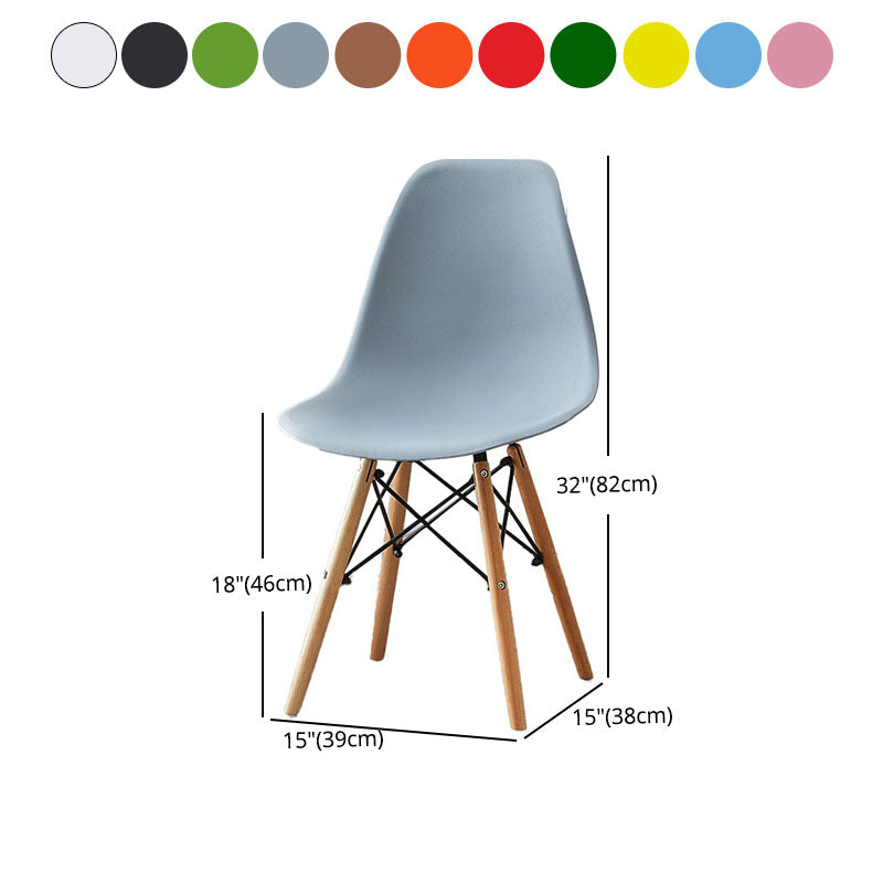 Scandinavian Wood Indoor-Outdoor Side Chair Solid Back Chair Clearhalo 'Dining Chairs' 'Dining Tables & Seating' 'dining_chair' 'Furniture' 'furniture_dining_chair' 'Kitchen & Dining Furniture' 4732165