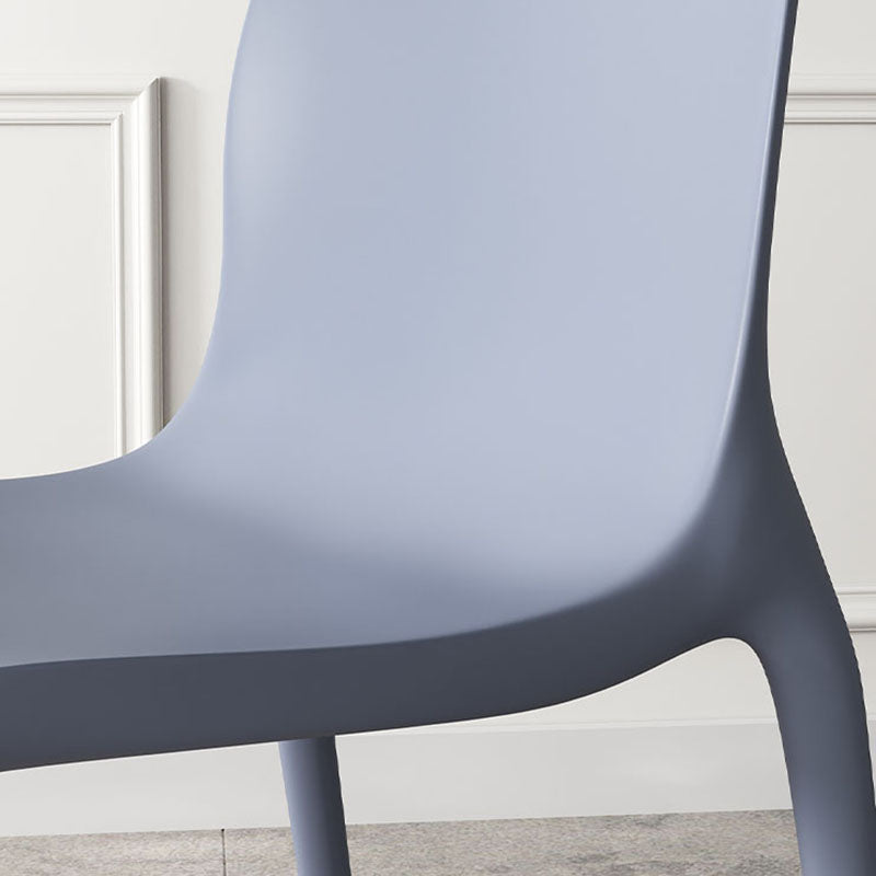 Contemporary Style Stackable Chairs Dining Armless Chair with Plastic Legs for Kitchen Clearhalo 'Dining Chairs' 'Dining Tables & Seating' 'dining_chair' 'Furniture' 'furniture_dining_chair' 'Kitchen & Dining Furniture' 4732218