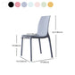 Contemporary Style Stackable Chairs Dining Armless Chair with Plastic Legs for Kitchen Clearhalo 'Dining Chairs' 'Dining Tables & Seating' 'dining_chair' 'Furniture' 'furniture_dining_chair' 'Kitchen & Dining Furniture' 4732220