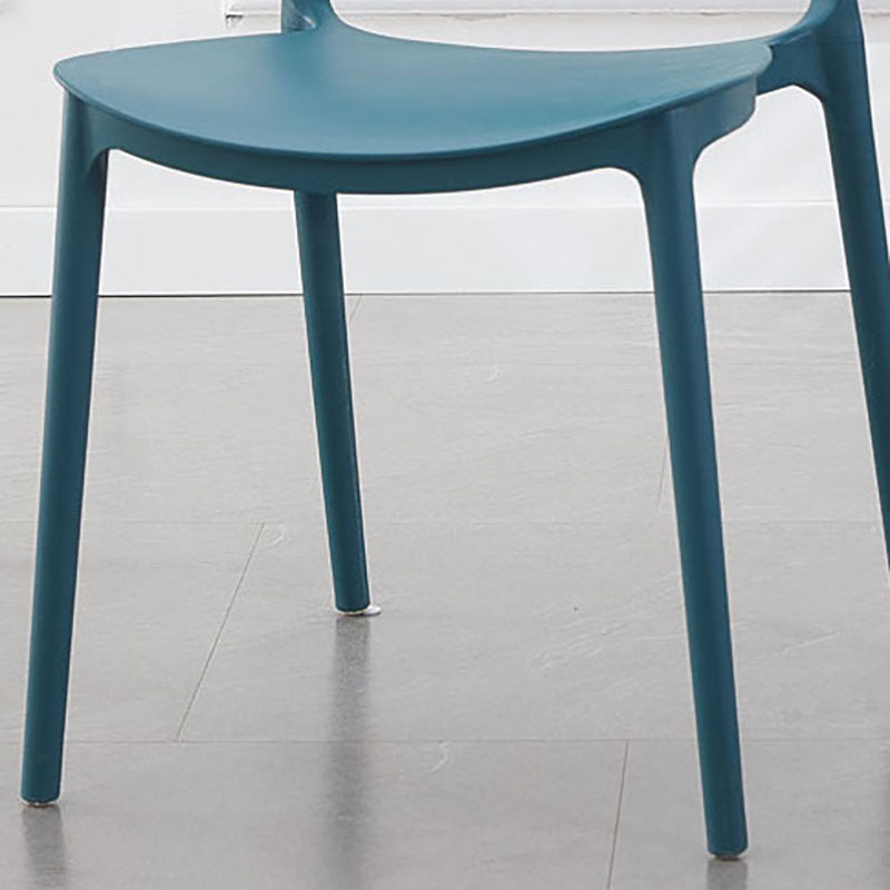 Contemporary Style Stackable Chairs Dining Open Back Armless Chair with Plastic Legs Clearhalo 'Dining Chairs' 'Dining Tables & Seating' 'dining_chair' 'Furniture' 'furniture_dining_chair' 'Kitchen & Dining Furniture' 4732232