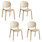 Contemporary Style Stackable Chairs Dining Open Back Armless Chair with Plastic Legs Camel Set of 4 Clearhalo 'Dining Chairs' 'Dining Tables & Seating' 'dining_chair' 'Furniture' 'furniture_dining_chair' 'Kitchen & Dining Furniture' 4732237