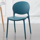 Contemporary Style Stackable Chairs Dining Open Back Armless Chair with Plastic Legs Clearhalo 'Dining Chairs' 'Dining Tables & Seating' 'dining_chair' 'Furniture' 'furniture_dining_chair' 'Kitchen & Dining Furniture' 4732241