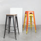 Industrial Style Metal Bar-stool with Square Iron Seat Counter Stool Kitchen Bar Bar-stool Clearhalo 'Bar Furniture' 'Bar Stools' 'bar_stools' 'furn' 'furn_bar_stools' 'Furniture' 'furniture_bar_stools' 'Kitchen & Dining Furniture' 4732315