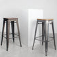 Industrial Style Metal Bar-stool with Square Iron Seat Counter Stool Kitchen Bar Bar-stool Clearhalo 'Bar Furniture' 'Bar Stools' 'bar_stools' 'furn' 'furn_bar_stools' 'Furniture' 'furniture_bar_stools' 'Kitchen & Dining Furniture' 4732317