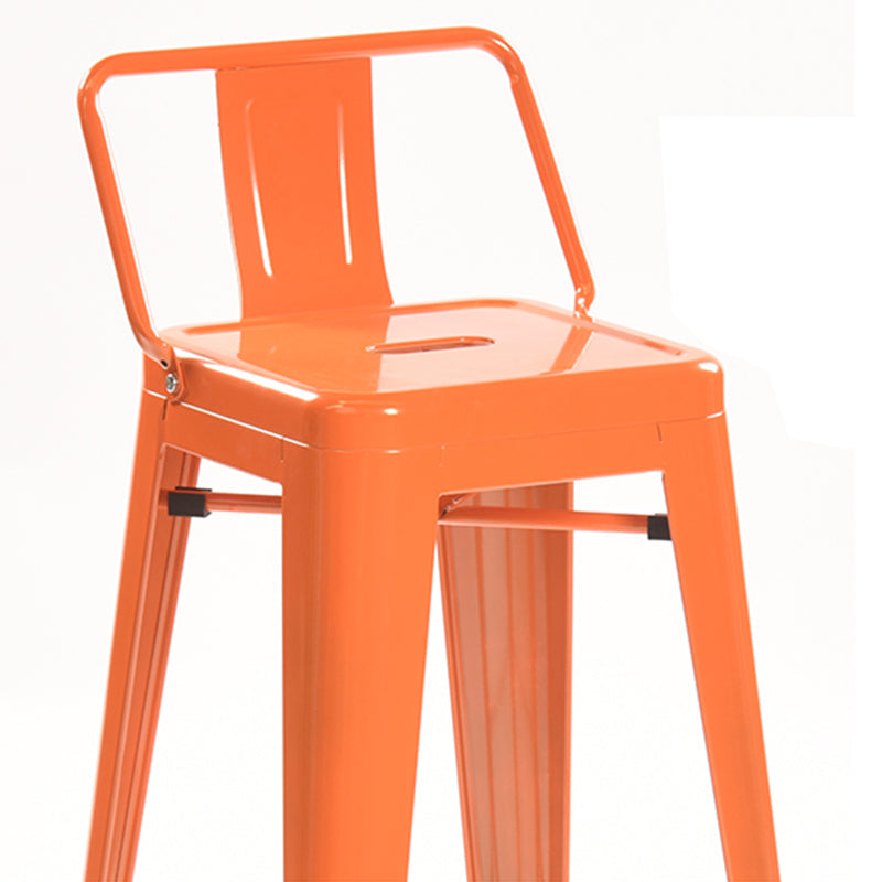 Industrial Style Metal Bar-stool with Square Iron Seat Counter Stool Kitchen Bar Bar-stool Clearhalo 'Bar Furniture' 'Bar Stools' 'bar_stools' 'furn' 'furn_bar_stools' 'Furniture' 'furniture_bar_stools' 'Kitchen & Dining Furniture' 4732325
