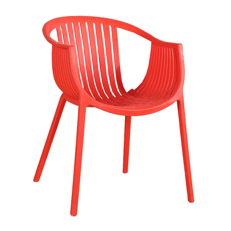 Contemporary Style Stackable Chair Dining Plastic Arm Chair for Kitchen Clearhalo 'Dining Chairs' 'Dining Tables & Seating' 'dining_chair' 'furn' 'furn_dining_chair' 'Furniture' 'furniture_dining_chair' 'Kitchen & Dining Furniture' 4732368