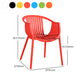 Contemporary Style Stackable Chair Dining Plastic Arm Chair for Kitchen Clearhalo 'Dining Chairs' 'Dining Tables & Seating' 'dining_chair' 'furn' 'furn_dining_chair' 'Furniture' 'furniture_dining_chair' 'Kitchen & Dining Furniture' 4732391