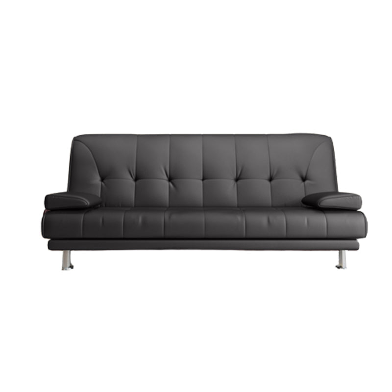 Faux Leather Pillow Top Arm Loveseat with Foldable and Wear-resisting for Living Room Clearhalo 'furn' 'furn_sofas' 'Furniture' 'furniture_sofas' 'kitchen' 'kitchen_sofas' 'Living Room Furniture' 'Sofa' 'sofas' 4740266