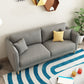 Scandinavian Loose Back Sofa 3-Seat Slipcovered Linen Square Arm Sofa Clearhalo 'furn' 'furn_sofas' 'Furniture' 'furniture_sofas' 'kitchen' 'kitchen_sofas' 'Living Room Furniture' 'Sofa' 'sofas' 4740281