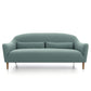4 Wooden Legs Curved Sofa Blue/Grey/Beige Sofa for Bonus Room 64"L x 33"W x 31"H Lake Blue Clearhalo 'furn' 'furn_sofas' 'Furniture' 'furniture_sofas' 'kitchen' 'kitchen_sofas' 'Living Room Furniture' 'Sofa' 'sofas' 4740307