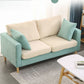 Loose Back Square Arm Sofa Nordic 24.4" D Slipcovered Loveseat Clearhalo 'furn' 'furn_sofas' 'Furniture' 'furniture_sofas' 'kitchen' 'kitchen_sofas' 'Living Room Furniture' 'Sofa' 'sofas' 4740378