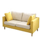 Loose Back Square Arm Sofa Nordic 24.4" D Slipcovered Loveseat Clearhalo 'furn' 'furn_sofas' 'Furniture' 'furniture_sofas' 'kitchen' 'kitchen_sofas' 'Living Room Furniture' 'Sofa' 'sofas' 4740381