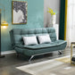 Armless Settee with Faux Leather 21.65" W Convertible Sleeper Sofa for Living Room Green Clearhalo 'furn' 'furn_sofas' 'Furniture' 'furniture_sofas' 'kitchen' 'kitchen_sofas' 'Living Room Furniture' 'Sofa' 'sofas' 4740401