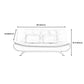 Armless Settee with Faux Leather 21.65" W Convertible Sleeper Sofa for Living Room Clearhalo 'furn' 'furn_sofas' 'Furniture' 'furniture_sofas' 'kitchen' 'kitchen_sofas' 'Living Room Furniture' 'Sofa' 'sofas' 4740414