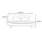 Armless Settee with Faux Leather 21.65" W Convertible Sleeper Sofa for Living Room Clearhalo 'furn' 'furn_sofas' 'Furniture' 'furniture_sofas' 'kitchen' 'kitchen_sofas' 'Living Room Furniture' 'Sofa' 'sofas' 4740415