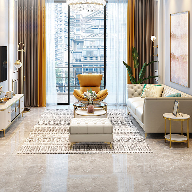 Modern Style Evagged Armrest Latex/sponge Padded Tufted Back Base Sofa Clearhalo 'furn' 'furn_sofas' 'Furniture' 'furniture_sofas' 'kitchen' 'kitchen_sofas' 'Living Room Furniture' 'Sofa' 'sofas' 4740442