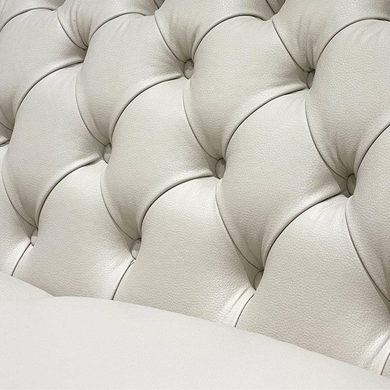 Modern Style Evagged Armrest Latex/sponge Padded Tufted Back Base Sofa Clearhalo 'furn' 'furn_sofas' 'Furniture' 'furniture_sofas' 'kitchen' 'kitchen_sofas' 'Living Room Furniture' 'Sofa' 'sofas' 4740451