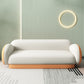 Modern Macaroon Sofa Pillow Top Arm Standard Tight Back Sofa for Apartment Orange White Sponge Clearhalo 'furn' 'furn_sofas' 'Furniture' 'furniture_sofas' 'kitchen' 'kitchen_sofas' 'Living Room Furniture' 'Sofa' 'sofas' 4740491