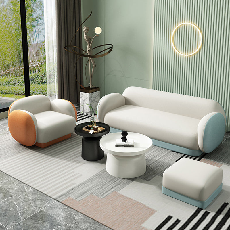 Modern Macaroon Sofa Pillow Top Arm Standard Tight Back Sofa for Apartment Clearhalo 'furn' 'furn_sofas' 'Furniture' 'furniture_sofas' 'kitchen' 'kitchen_sofas' 'Living Room Furniture' 'Sofa' 'sofas' 4740494