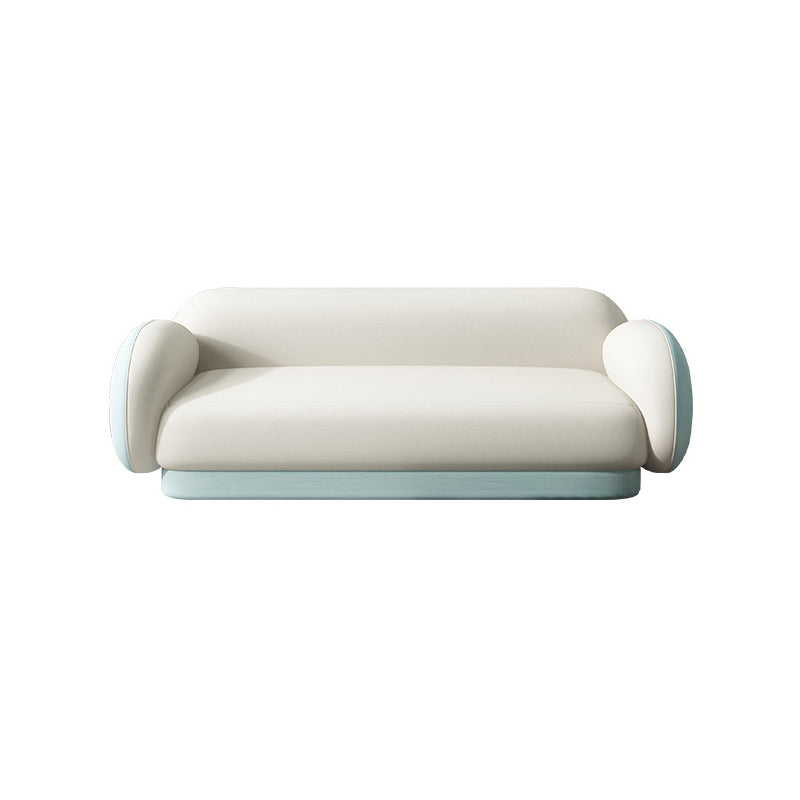 Modern Macaroon Sofa Pillow Top Arm Standard Tight Back Sofa for Apartment White-Green Clearhalo 'furn' 'furn_sofas' 'Furniture' 'furniture_sofas' 'kitchen' 'kitchen_sofas' 'Living Room Furniture' 'Sofa' 'sofas' 4740498