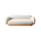 Modern Macaroon Sofa Pillow Top Arm Standard Tight Back Sofa for Apartment Orange White Latex Clearhalo 'furn' 'furn_sofas' 'Furniture' 'furniture_sofas' 'kitchen' 'kitchen_sofas' 'Living Room Furniture' 'Sofa' 'sofas' 4740503