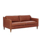Faux Leather 35.43" High Loveseat Stain Resistant 3-Seater Cushions Sofa Camel Clearhalo 'furn' 'furn_sofas' 'Furniture' 'furniture_sofas' 'kitchen' 'kitchen_sofas' 'Living Room Furniture' 'Sofa' 'sofas' 4740520