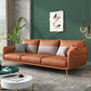 Modern Style Charles Of London Latex/sponge Seat Filled Solid Wood Base Sofa Orange Latex Clearhalo 'furn' 'furn_sofas' 'Furniture' 'furniture_sofas' 'kitchen' 'kitchen_sofas' 'Living Room Furniture' 'Sofa' 'sofas' 4740529