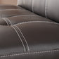 Convertible Biscuit Back Faux Leather Pillow Top Arm Modern Sofa for Living Room Clearhalo 'furn' 'furn_sofas' 'Furniture' 'furniture_sofas' 'kitchen' 'kitchen_sofas' 'Living Room Furniture' 'Sofa' 'sofas' 4740548