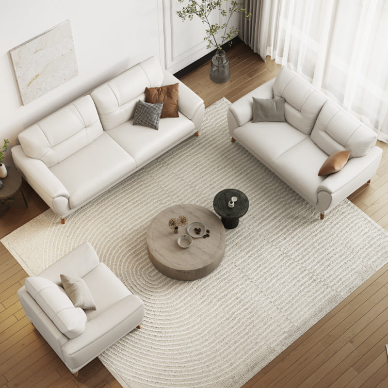 Ultra-Modern Sewn Pillow Back Sofa 33.46"H Pillow Top Arm Wear Resistance Sofa Clearhalo 'furn' 'furn_sofas' 'Furniture' 'furniture_sofas' 'kitchen' 'kitchen_sofas' 'Living Room Furniture' 'Sofa' 'sofas' 4740557