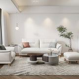 Ultra-Modern Sewn Pillow Back Sofa 33.46"H Pillow Top Arm Wear Resistance Sofa Clearhalo 'furn' 'furn_sofas' 'Furniture' 'furniture_sofas' 'kitchen' 'kitchen_sofas' 'Living Room Furniture' 'Sofa' 'sofas' 4740559