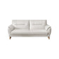 Ultra-Modern Sewn Pillow Back Sofa 33.46"H Pillow Top Arm Wear Resistance Sofa 63"L x 35"W x 33.5"H Faux Leather Clearhalo 'furn' 'furn_sofas' 'Furniture' 'furniture_sofas' 'kitchen' 'kitchen_sofas' 'Living Room Furniture' 'Sofa' 'sofas' 4740561