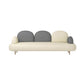 Pillow Top Arm Sofa Modern Faux Leather 31.5-In High Loveseat 81"L x 28"W x 31.5"H White-Gray Clearhalo 'furn' 'furn_sofas' 'Furniture' 'furniture_sofas' 'kitchen' 'kitchen_sofas' 'Living Room Furniture' 'Sofa' 'sofas' 4740590