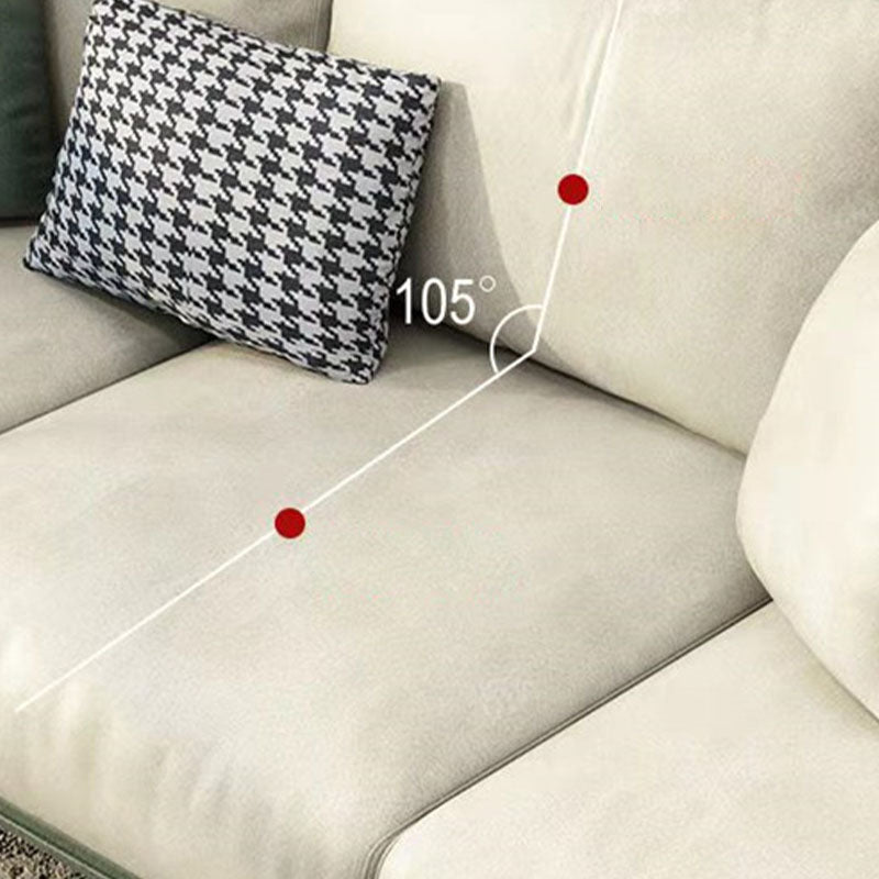 Modern Style Square Armrest High-density Sponge Seat Filled Solid Wood Base Sofa Clearhalo 'furn' 'furn_sofas' 'Furniture' 'furniture_sofas' 'kitchen' 'kitchen_sofas' 'Living Room Furniture' 'Sofa' 'sofas' 4740612