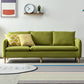 3-seater Standard Modern Wood Legs Sofa Cushions Square Arm Sofa Light Green Clearhalo 'furn' 'furn_sofas' 'Furniture' 'furniture_sofas' 'kitchen' 'kitchen_sofas' 'Living Room Furniture' 'Sofa' 'sofas' 4740734