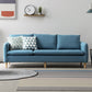 3-seater Standard Modern Wood Legs Sofa Cushions Square Arm Sofa Blue Clearhalo 'furn' 'furn_sofas' 'Furniture' 'furniture_sofas' 'kitchen' 'kitchen_sofas' 'Living Room Furniture' 'Sofa' 'sofas' 4740744