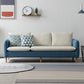 3-seater Standard Modern Wood Legs Sofa Cushions Square Arm Sofa Blue-White Clearhalo 'furn' 'furn_sofas' 'Furniture' 'furniture_sofas' 'kitchen' 'kitchen_sofas' 'Living Room Furniture' 'Sofa' 'sofas' 4740745